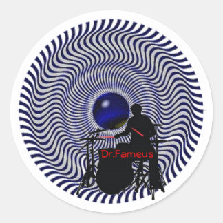 Dr. Fameus sex 3-tums klistermärken