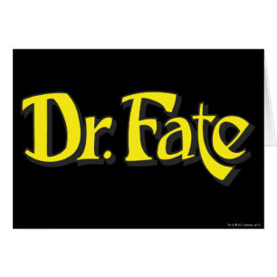 Dr. Fate Logotyp Hälsningskort
