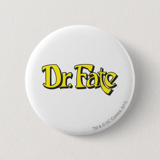 Dr Fate-Logotyp Knapp (Framsida)