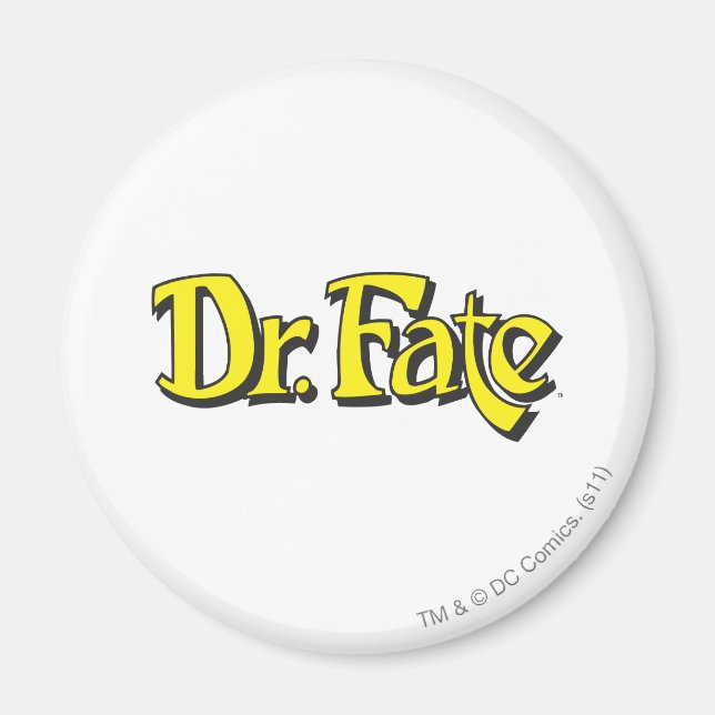 Dr. Fate Logotyp Magnet (Framsidan)
