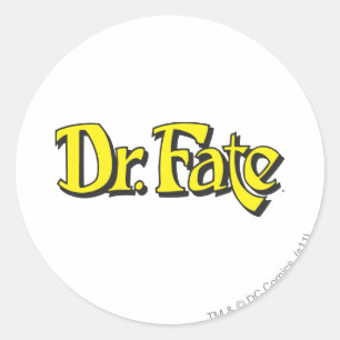 Dr. Fate Logotyp Runt Klistermärke