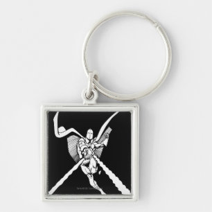 Dr. Fate Magic Outline Fyrkantig Silverfärgad Nyckelring