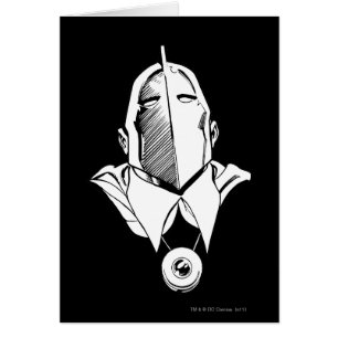 Dr Fate Mask-disposition Hälsningskort
