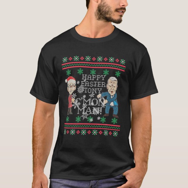 Dr Fauci Biden Dabbing Funny Politik Ugly Christm T Shirt (Framsida)