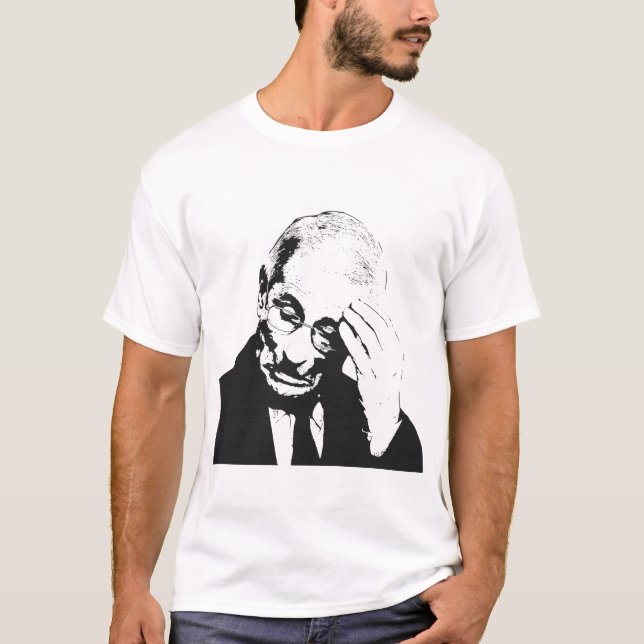 Dr Fauci Facepalm T Shirt (Framsida)