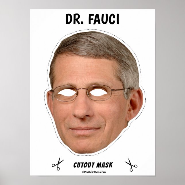 DR FAUCI Halloween Mask Poster (Framsidan)