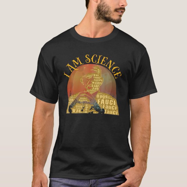 Dr Fauci jag är science Space Alien Anti Mandate A T Shirt (Framsida)