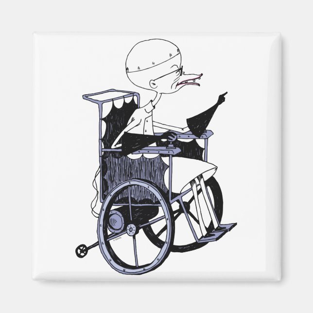 Dr Finkelstein galen vetenskapsman baby Magnet (Framsidan)