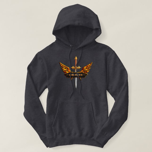 Dr Flye Logotyp T-Shirt Hoodie (Design framsida)