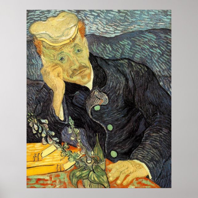 Dr Gachet - Van Gogh - c1890 Poster (Framsidan)