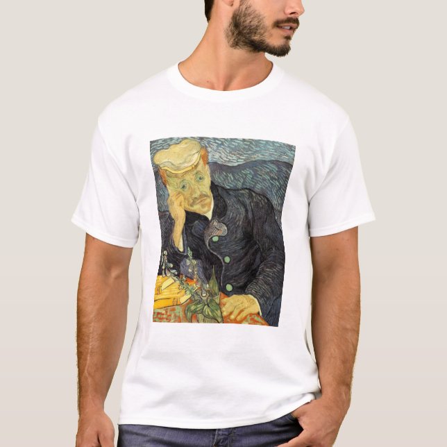 Dr Gachet - Van Gogh - c1890 T Shirt (Framsida)
