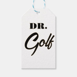 Dr. Golf Roligt Utformat för Golfälskare Presentetikett