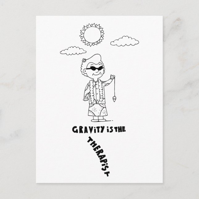 Dr Ida Rolf - Gravity är Therapist Vykort (Framsida)