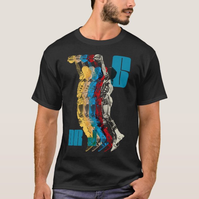 Dr J Julius Erving T Shirt (Framsida)