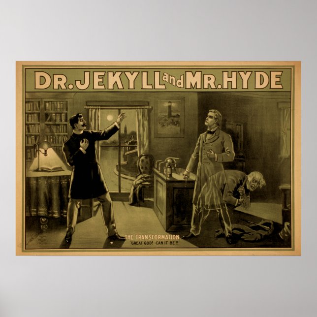 Dr JEKYLL & HYDE Play Act VAUDEVILLE Poster (Framsidan)