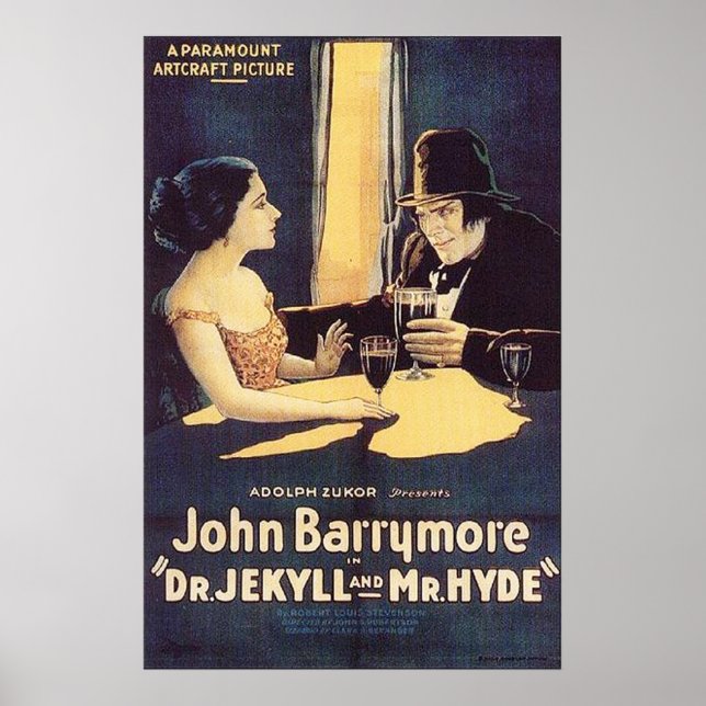 Dr Jekyll och Hyde 1920 Poster (Framsidan)