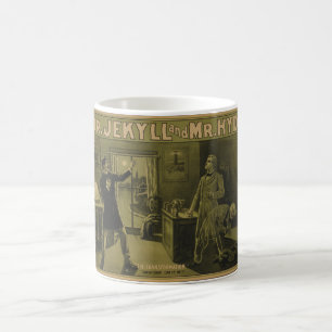 Dr Jekyll och Hyde Theatrical Poster 1880 Kaffemugg