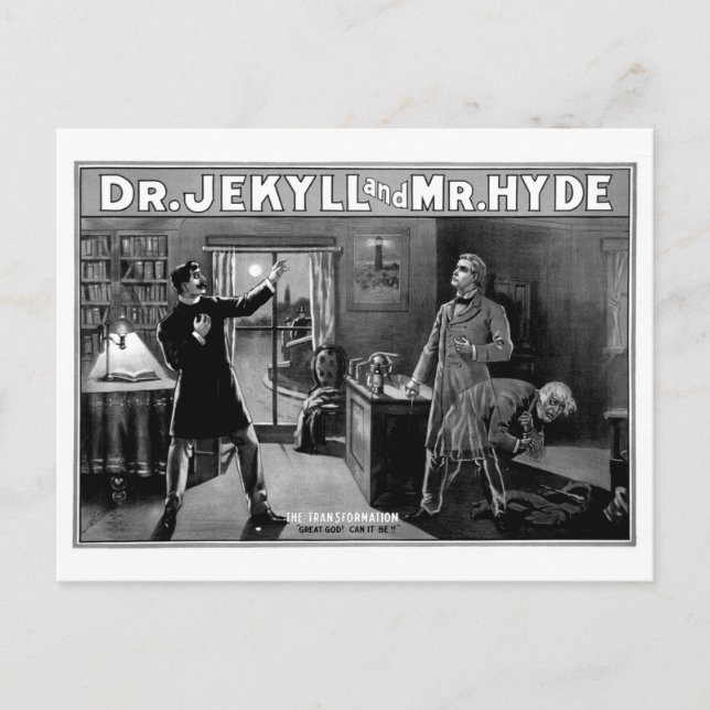Dr Jekyll och Hyde Vykort (Framsida)