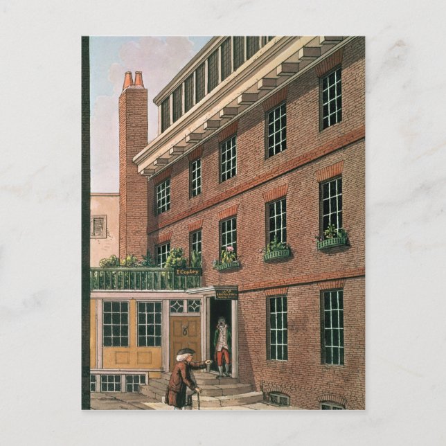 Dr Johnson och hans tjänstgörande, Francis at Bolt Vykort (Framsida)