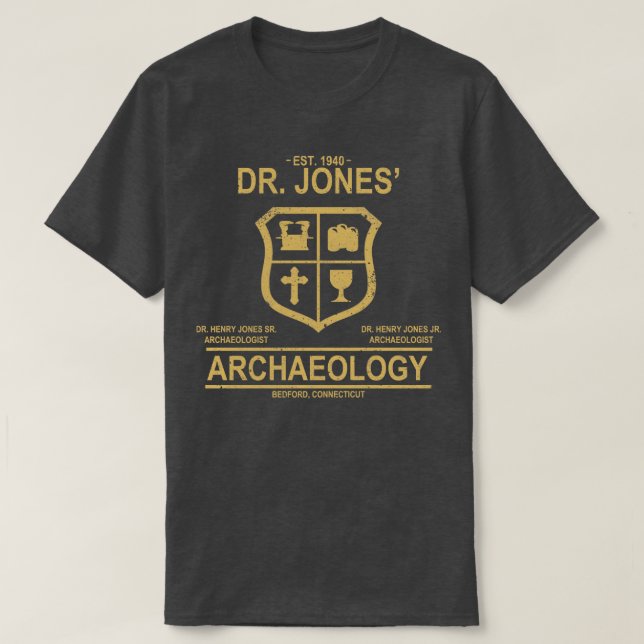 Dr Jones Archeology Långärmad TShirt T Shirt (Design framsida)