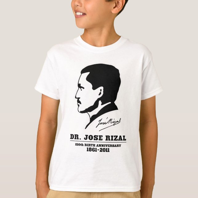 Dr Jose Rizal @ 150-årsdagen av Souvenirs Tröja (Framsida)