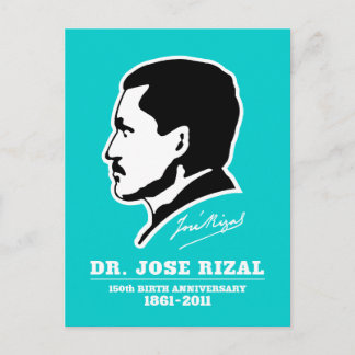 Dr Jose Rizal @ 150-årsdagen av Souvenirs Vykort