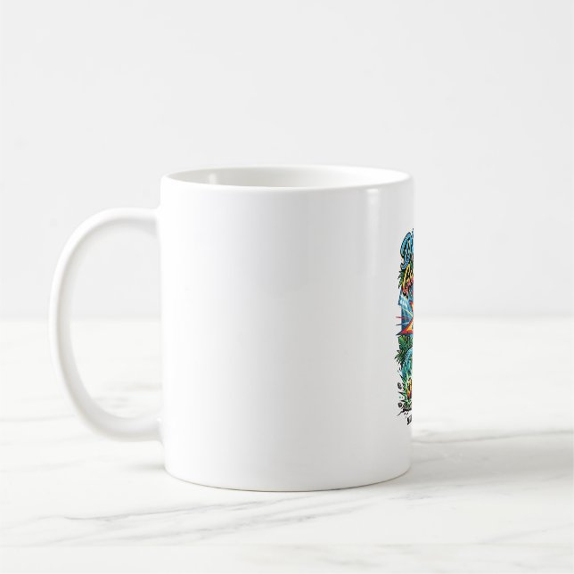 DR Kongo Mål Energi Skelett Anfallare Nationer Kre Kaffemugg (Vänster)