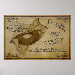 Dr Lemur's Chocolates Poster