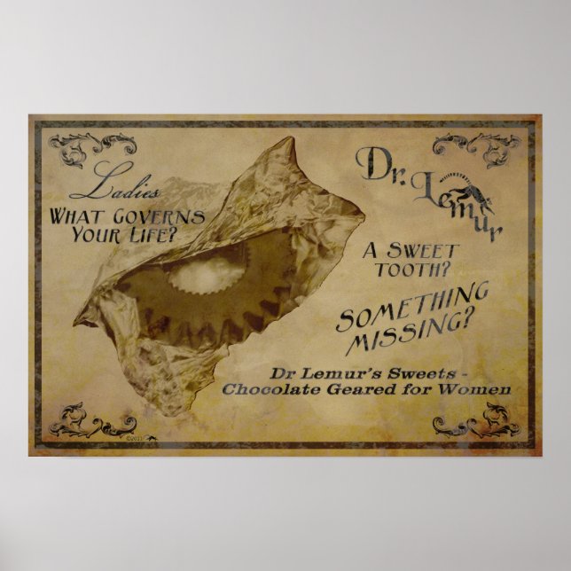 Dr Lemur's Chocolates Poster (Framsidan)