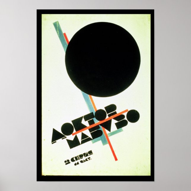 Dr Mabuso 1922 Poster (Framsidan)