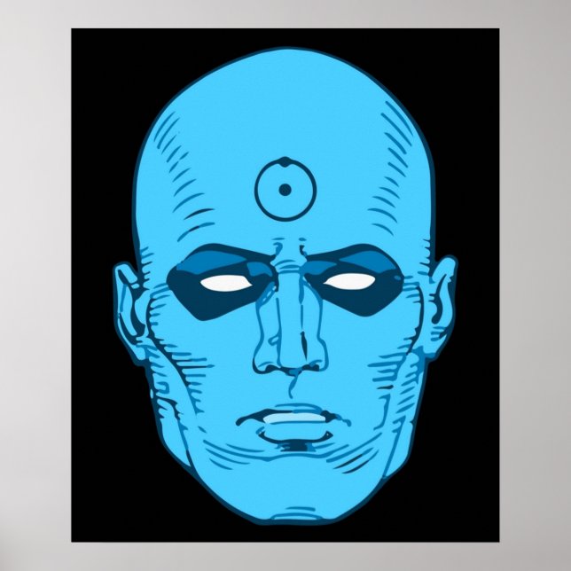 Dr Manhattan head Poster (Framsidan)
