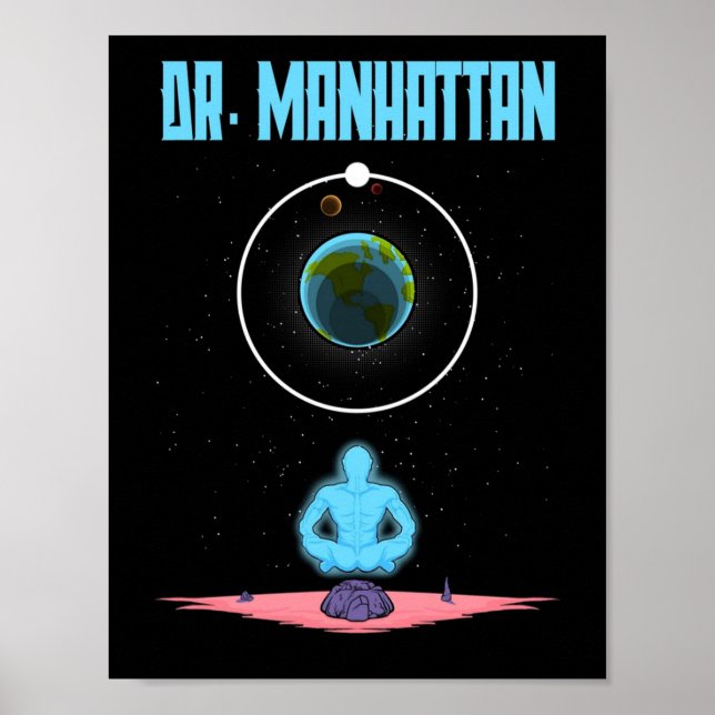 Dr Manhattan Poster (Framsidan)