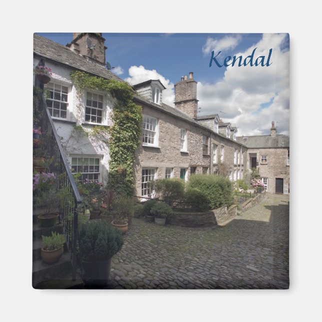 Dr Mannings Yard i Kendal souvenir-fotot Magnet (Framsidan)