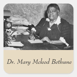 Dr Mary Mcleod Bethune Fyrkantigt Klistermärke