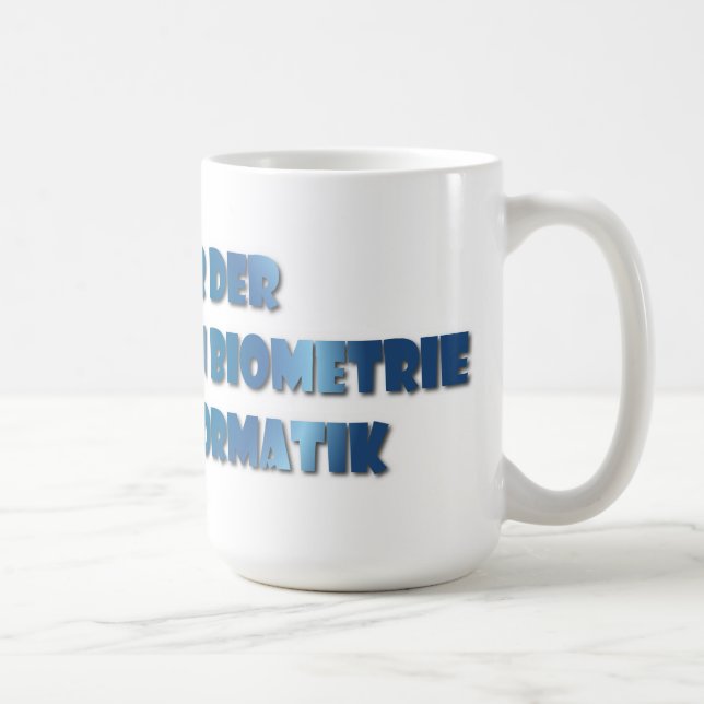 DR medizinischen Biometrie und Bioinformatik Kaffemugg (Höger)