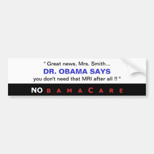 Dr. Obama Något att säga Bildekal