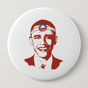 Dr. Obama röd Knapp