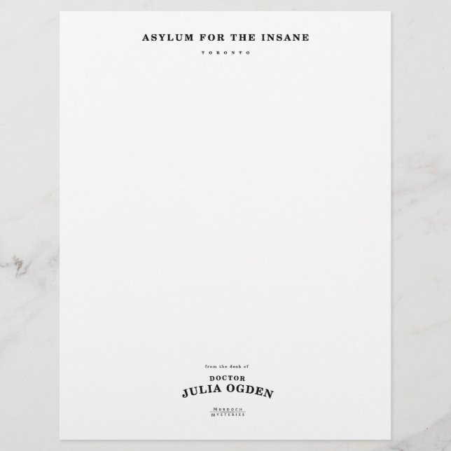 Dr Ogden Stationery (Framsida)