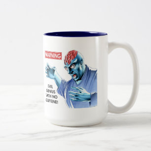 Dr. Ondska: Ingen koffeinmugg Två-Tonad Mugg