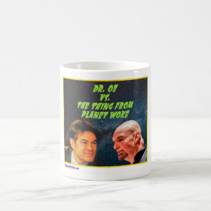 Dr OZ mot "Sak" från Planet Woke Kaffemugg