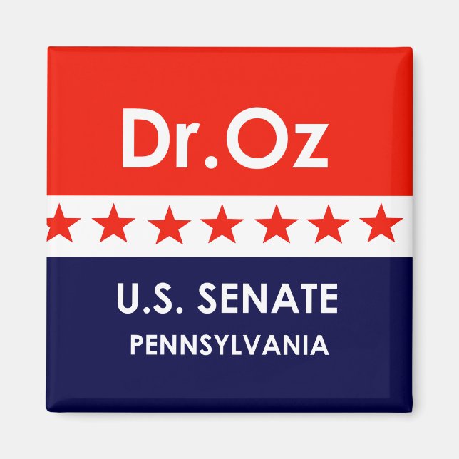 Dr Oz US Senate Pennsylvania Magnet (Framsidan)
