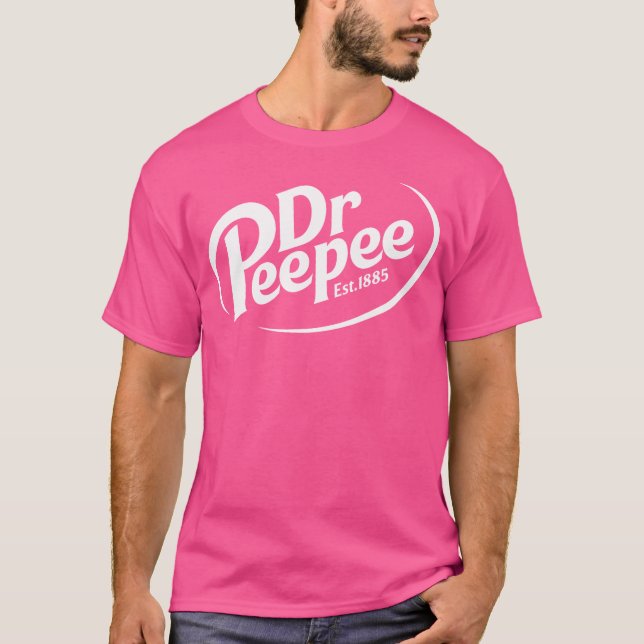 Dr Peepee Shirt Funny Logotyp Parodien T (Framsida)