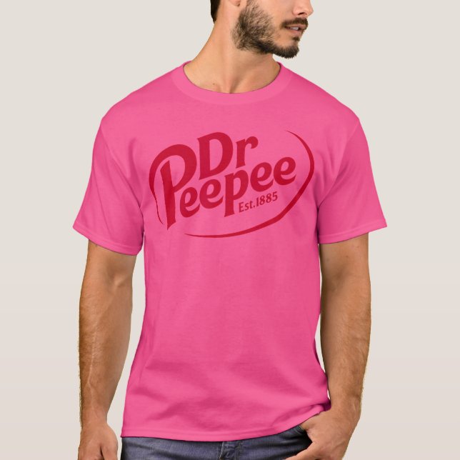 Dr Peepee Shirt Funny Logotyp Parodies T (Framsida)