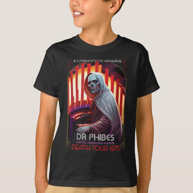 Dr Phibes Symphony of Vengeance Youth T-Shirt (Framsida)