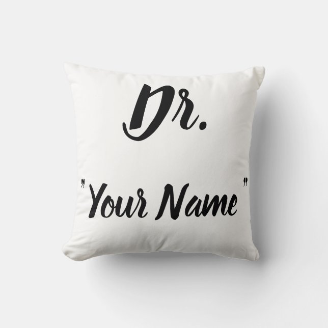 Dr Pillow Anpassningsbar Doktor Pillow Doktor Gift Kudde (Framsida)