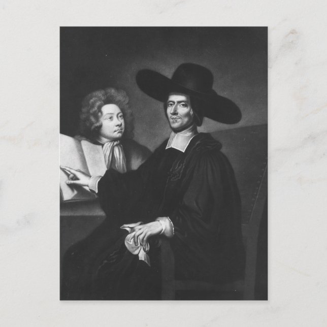 Dr Richard Busby graved av James Masson Vykort (Framsida)