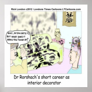 Dr Roarshach Tidigt Jobs Funny Poster