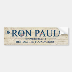 Dr. Ron Paul MD För President 2012 Bildekal