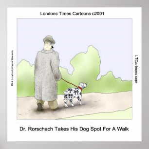 Dr Rorschach Tar Hund Spot 4 En Promenad Affisch
