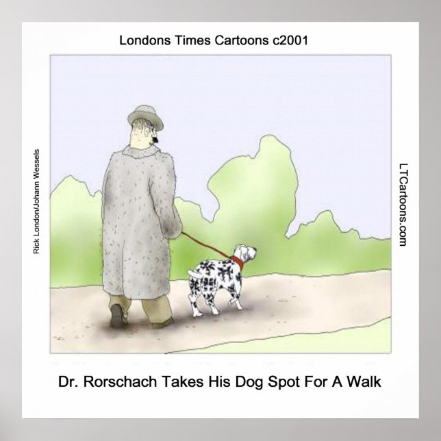 Dr Rorschach Tar Hund Spot 4 En Promenad Affisch (Framsidan)